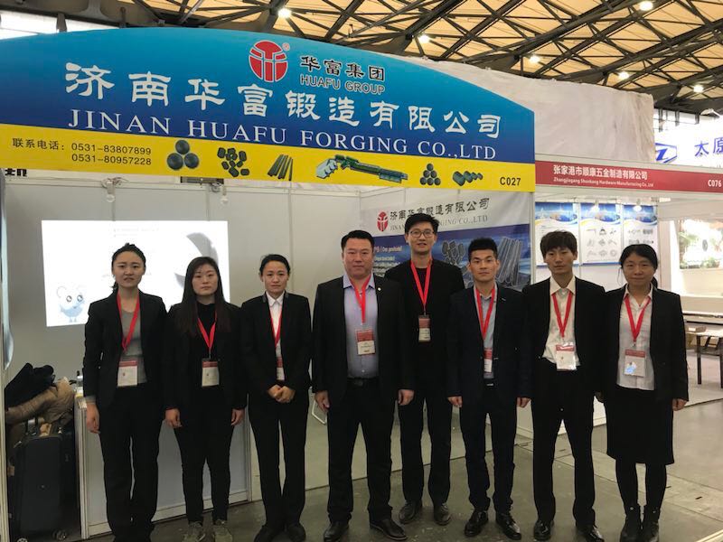Sales department attends the exhibition